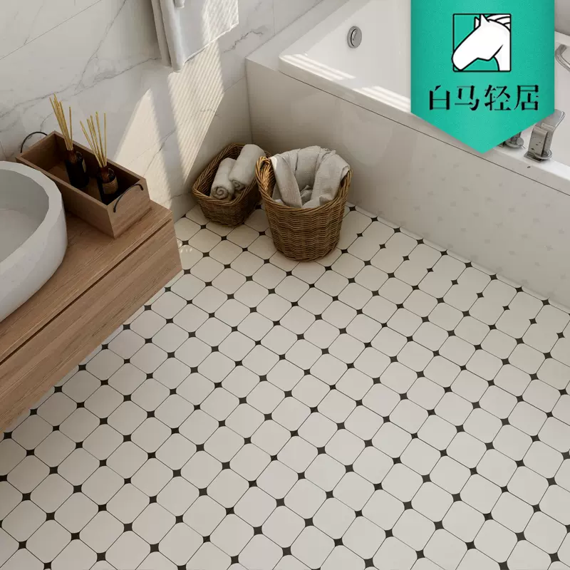北歐幾何花磚300壁磚化妝室啞光馬賽克磁磚陽臺微水泥