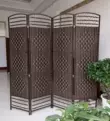 Vách ngăn rơm handmade, cửa ra vào phòng khách thời trang, màn che phòng ngủ hiện đại, màn che khách sạn đơn giản, màn che đơn giản vách ngăn phòng điều hòa 