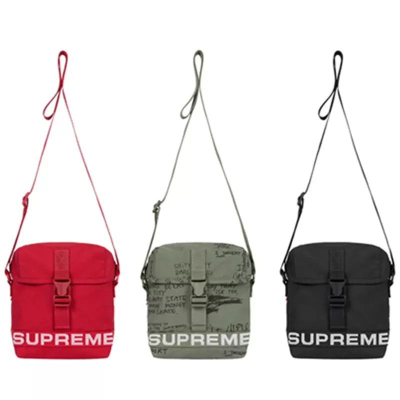 代购Supreme 23SS FIELD SIDE BAG 男运动休闲斜挎包女单肩小挎包