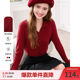 2025 Baitu New Slim Lapel Pullover Knitted Sweater Minimalist Solid Color Long Sleeve Women's Knitted Sweater