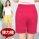 Middle-aged and elderly shorts for women thin middle-aged mothers shorts for summer wear elastic high waist loose elastic cotton five-point pants