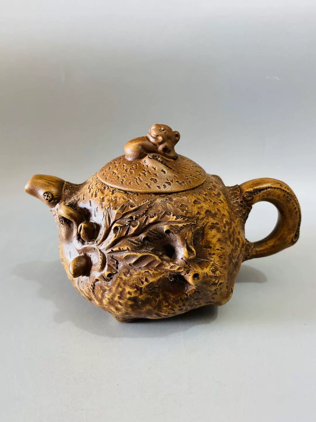 中国古美術・清水泥神猿献寿紫砂壺・底款：顧景舟、范曾・紫砂壺・急須・茶壺・茶道具 m70409617535_1.jpg?1710073622