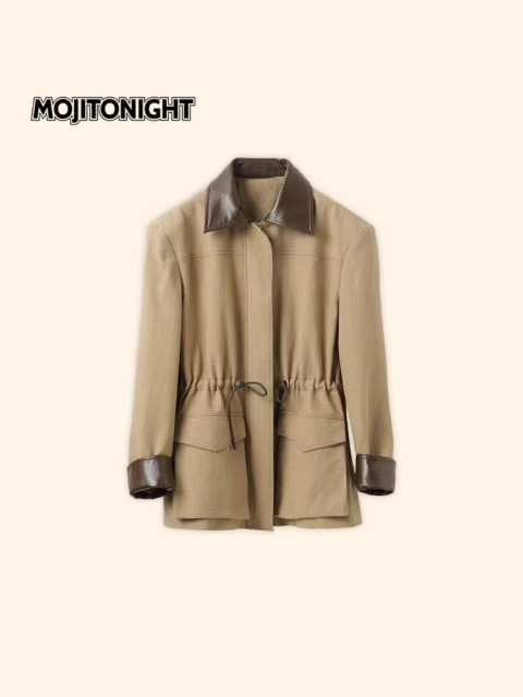 MOJITONIGHT niche design spliced ​​windbreaker short jacket #MJT8920