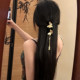 
Shanmu handmade Dieqi Jinlan new Chinese style retro golden butterfly tassel hairpin female bridal hairpin