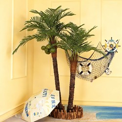 Coconut Tree, Palm Tree, Artificial Tree, Large Indoor and Outdoor Southeast Asian Style Decoration, Tropical Green Plant