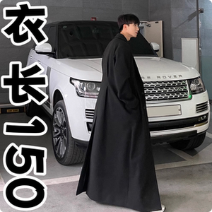 
Autumn and winter Korean style woolen coat men's high-end special long windbreaker over the knee loose cashmere coat plus fat plus size