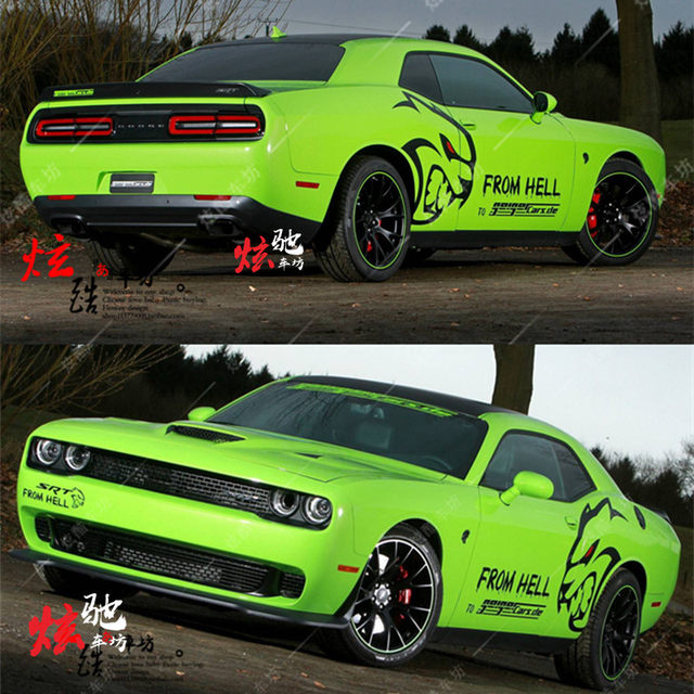 Applicable to Dodge Challenger Car Sticker Hood Modified Hellcat SRT ...