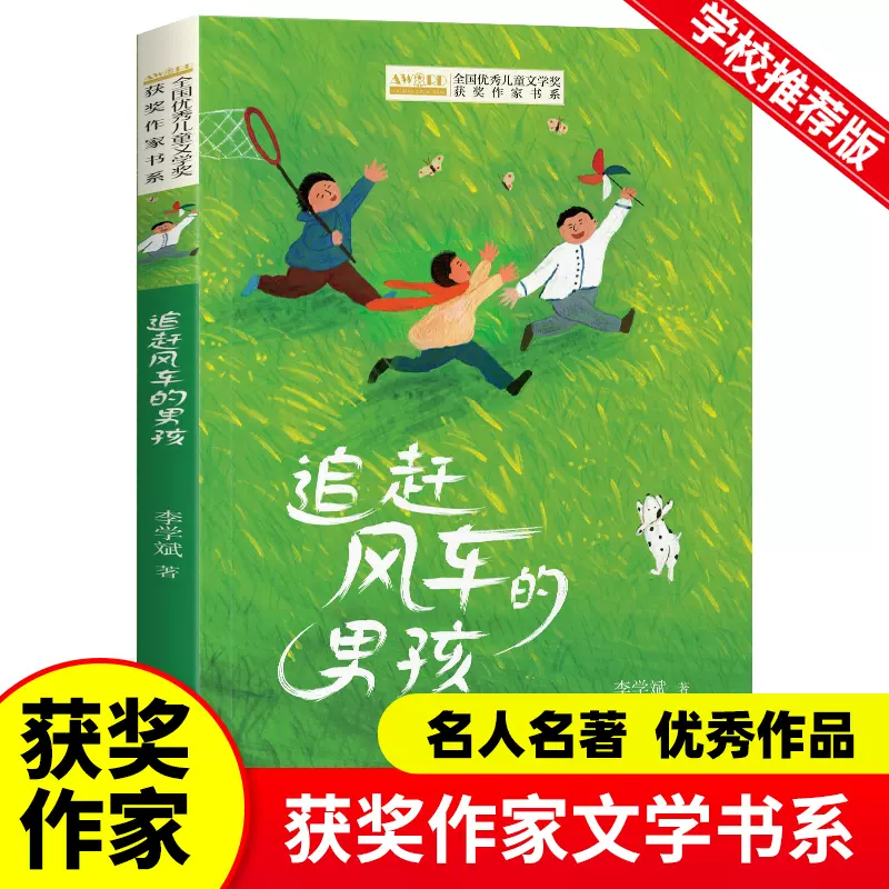 全国优秀儿童文学获奖作家书系-追赶风车的男孩李学斌著中国当代名家 