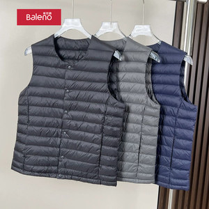 
Baleno 2025 new thin down jacket liner men's autumn and winter vest warm vest inner wear outer vest