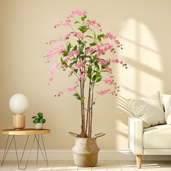 High-End Artificial Hanging Jasmine Flower Plant, Fake Green Plant for Homestay, Hotel, Shop Window, Home Floor-Standing Potted Decoration