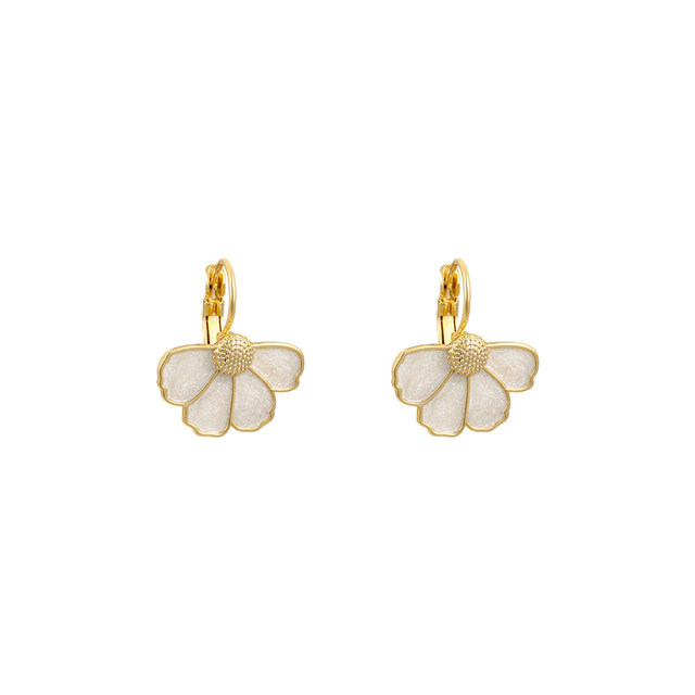 Flower earrings for women 2024 new popular niche unique temperament ...