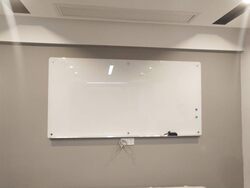 Rounded Corner Magnetic Glass Whiteboard Glass Blackboard Ultra-White Pure White Writing Office Meeting Training Graffiti Home Tempered