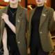 
Xiaoxiangfeng jacket women's new autumn and winter fashionable and versatile F super stunning suit green top elegant women's clothing