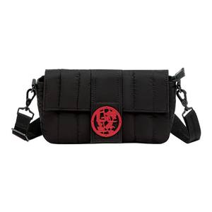 
Li Ning Rijin Doujin series brand logo removable adjustable shoulder strap shoulder bag men and women same style black