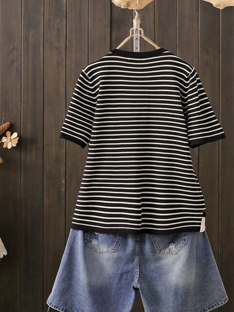Summer large size 200 Jin [Jin equals 0.5 kg] Korean style striped fake ...