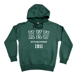 Spring, Autumn and Winter Thin/Velvet Hku Hong Kong University Jacket Loose School Uniform Hong Kong Style Hooded Casual Letter Sweatshirt