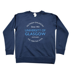 Spring, Autumn and Winter Thin/Velvet Glasgow University Long-Sleeved Loose School Uniform Sweatshirt for Men and Women