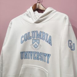 Spring, Autumn, and Winter Thin/Velvet Columbia University Jacket, Loose-Fitting Student Columbia Autumn and Winter Clothing, Unisex Sweatshirt