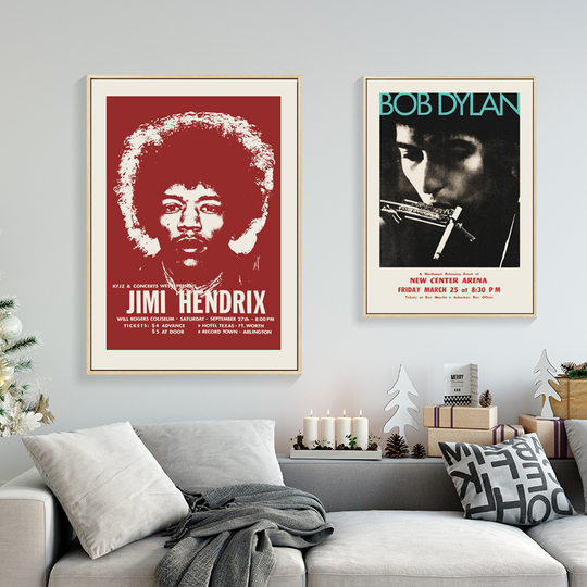 ビートルズ ロックバンド キャンバスプリント - リビングルーム用