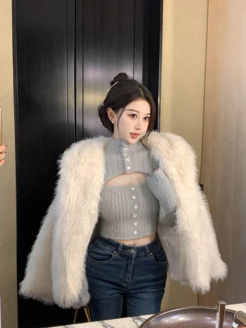Turtleneck Sweaters Sexy Navel Bare Cropped Tops Women Autumn Winter