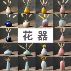 Ceramic Hydroponic Small Vase Modern Minimalist Home Soft Decoration Rustic Pottery Flower Vessel Mini Flower Arrangement Vase Ornament