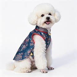 New Chinese-Style Pet Clothing, Traditional Chinese Hanfu Cheongsam Dress, Summer Thin Outfit for Small Dogs and Cats, Bichon Tang Suit