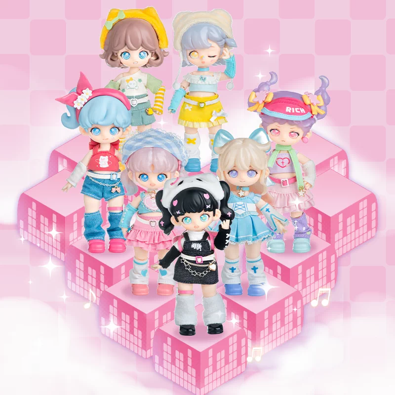 正版【SIMONTOYS】 糖娜新品校园偶像季bjd可动人偶盲盒潮玩礼物-Taobao 