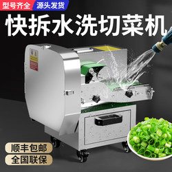 Multifunctional Vegetable Cutter for Canteens, Commercial Fully Automatic Scallion and Leek Slicer, Shredder, Slicer for Pickled Cabbage and Chili