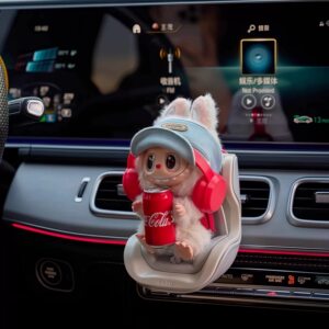 
Suitable for Labubu car safety seat sitting party Labubu first, second and third generation car air outlet decoration