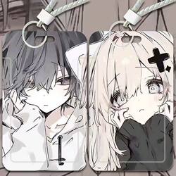 Anime Card Holder Student Meal Card Bus and Subway Card Id Card Protective Cover Campus Card Factory Badge Sliding Cover Work Badge Card