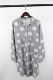 Furted mid-length casual versatile polka dot shirt literary single-breasted polo collar loose shirt