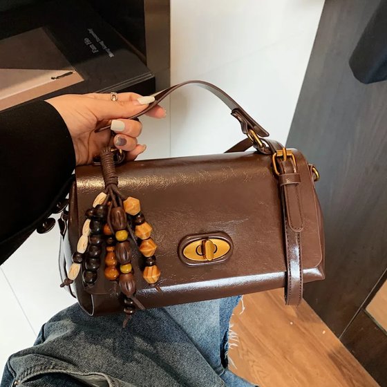 
Bags for women 2025 new fashion versatile high-end niche design retro portable single shoulder crossbody bag trendy