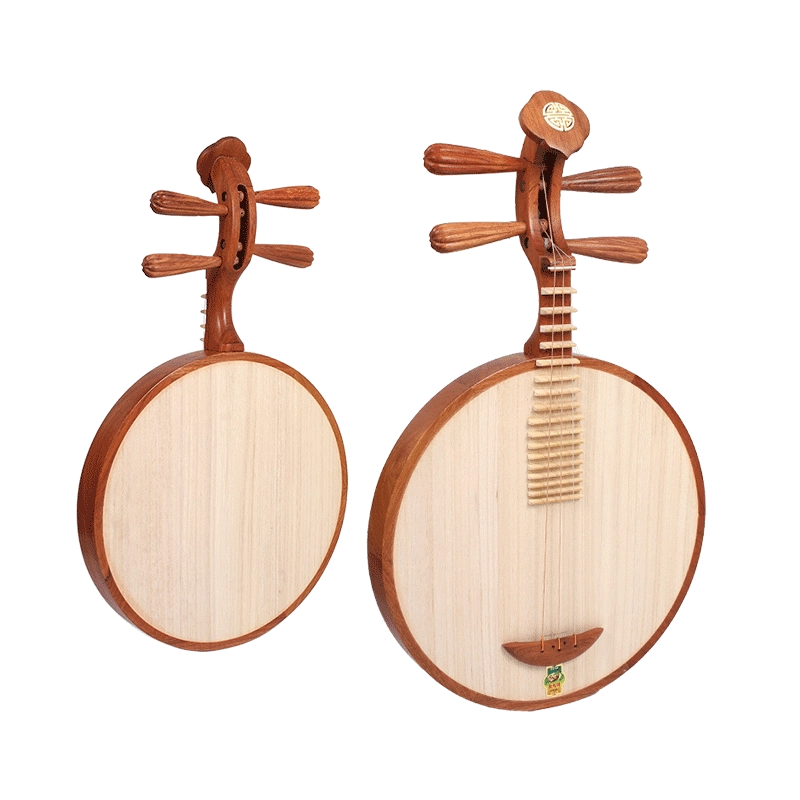 敦煌月琴637花梨木轸满月式月琴乐器京剧民乐【敦煌专卖店】