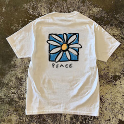 Xiao Chen Has Many Stories, 260g Heavyweight Pure Cotton! a Symbol of Beauty, Design-Focused, Niche Couple Short-Sleeve T-Shirt Top