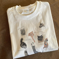 Xiao Chen Has Many Stories, 310g Heavyweight Pure Cotton! American Retro Oversized Long-Sleeve T-Shirt, Versatile for Street Style