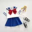 Thủy thủ Mặt Trăng cosplay bé trai và bé gái trang phục mẫu giáo hải quân phong cách thủy thủ trang phục trẻ em Thủy Bingyue 