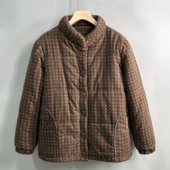 
Middle-aged and elderly fattened thickened corduroy cotton padded jacket for mothers