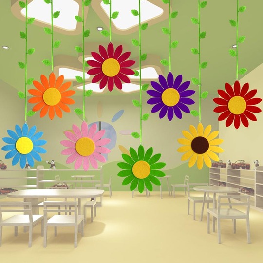Decorazioni Sospese per Asilo Nido - 8 Pezzi Decorazioni da Soffitto a Tema Cartone Animato