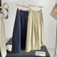 Daily single women's clothing commuting temperament Hepburn style high waist slim A-line skirt mid-length cotton umbrella skirt for women spring and summer