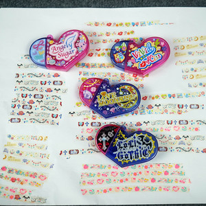 
EB3 children's transfer stickers stickers toys heart-shaped waterproof transfer stickers 5.5 meters diary hand account personalized decoration