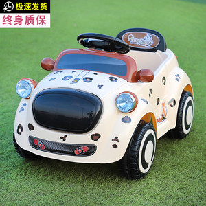 Infants and children electric car four-wheel car remote control car with music 1-3 years old male and female baby toy car can be seated
