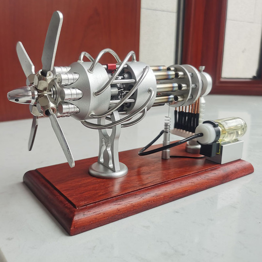 エンジン自作 スターリングエンジン模型 16気筒8気筒航空機エンジン