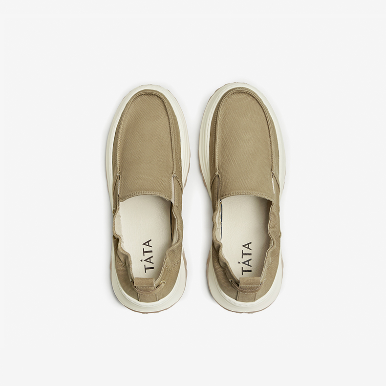 Tata Summer Casual Canvas Shoes - Men's One-Foot Slip-On