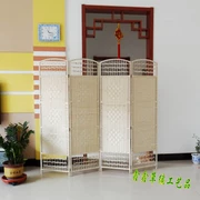 Vách ngăn rơm handmade, cửa ra vào phòng khách thời trang, màn che phòng ngủ hiện đại, màn che khách sạn đơn giản, màn che đơn giản vách ngăn bàn thờ ông địa vách ngăn giả gỗ