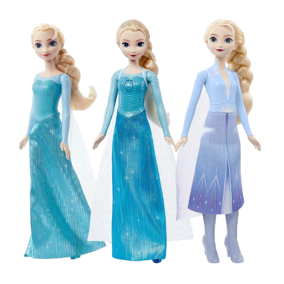 
[Only operated] Barbie Doll Disney Frozen Series Classic Style Elsa Girl Playing House Toys