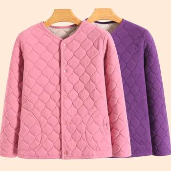 
Thermal inner liner plus velvet cotton coat Mom's velvet small cotton jacket