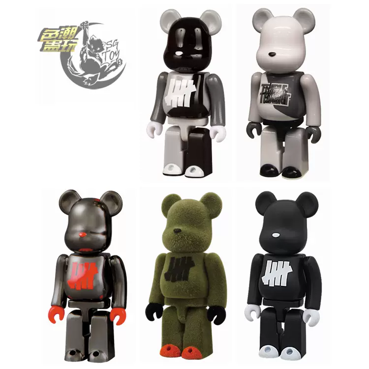 BEARBRICK UNDEFEATED 5款合辑100% STUSSY BE@RBRICK 积木熊-Taobao