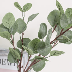 Artificial flowers, artificial plants, home decoration, money leaves, eucalyptus leaves, artificial flowers, artificial leaves, green plants, potted flower arrangements
