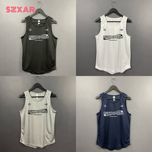 
American quick-drying sports vest men's summer running loose sleeveless fitness breathable sweat-absorbing sports T-shirt shooting suit