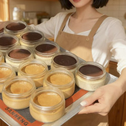 High-Temperature Resistant Food-Grade Glass Jars for Jam, Honey, Coffee Beans, Fresh Stewed Bird's Nest, Turtle Jelly, Cake Portioning Cups